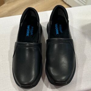 Dr. Scholl's Black Leather Slip-On Shoes